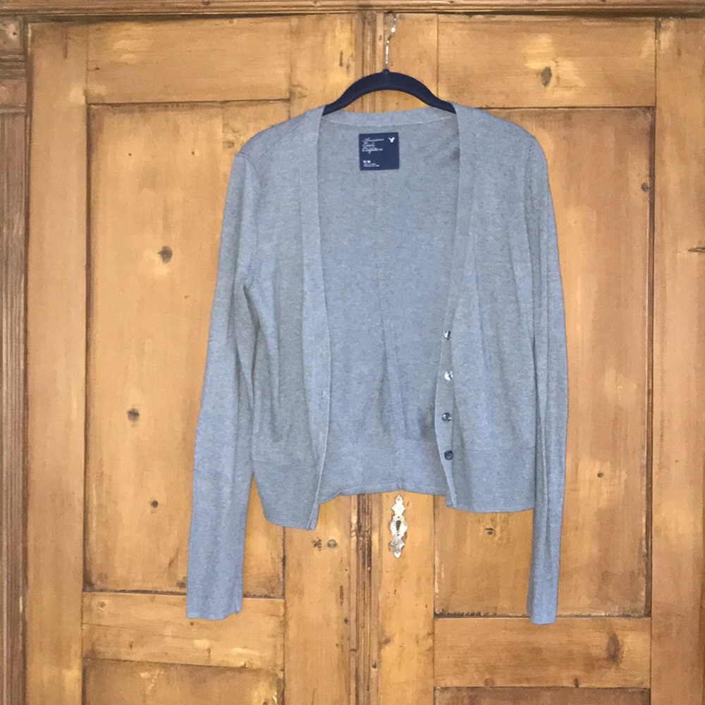 Grey cardigan